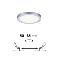 LED vestavné svítidlo Areo VariFit IP44 kruhové 118 6,5W 4000K matný chrom