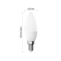 LED žárovka Basic svíčka E14 9,4 W (60 W) 806 lm neutrální bílá EMOS ZL3F43