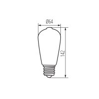 LED světelný zdroj XLED ST64 7W-WW 29637 Kanlux