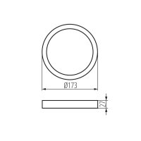 Montážní rámeček SP FRAME N 12W-R 31087 Kanlux starý kód 30383