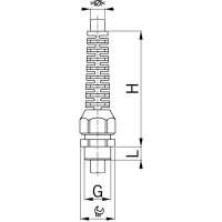 Kabelová vývodka Syntec, proti zlomení kabelu, černá, Pg13,5 AGRO 1546.13.07