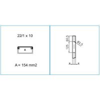 TMC 22/1X10 B 00685 Minikanál s čelním víkem 22/1x10 - hnědá IBOCO B00685