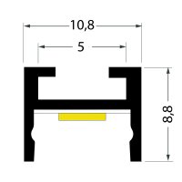 AL profil FKUMAG-MINI pro LED bez plexi, 2m, elox FK TECHNICS 4739415