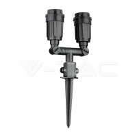 Garden Spike Light Body Double Head IP44