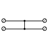 Svorka ETB 240/1x2 žluto-zelená ELEKTRO BEČOV UK2240.24