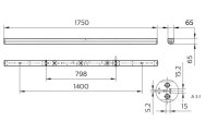 Světelná lišta CoreLine PHILIPS BN126C LED64S/840 PSU L1800