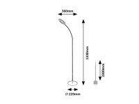 RADER LED 11W IP20 černá RABALUX 74004