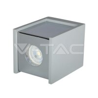 GU10 Fitting Concrete Surface With Chrome Bottom Square, VT-860 V-TAC SKU3142