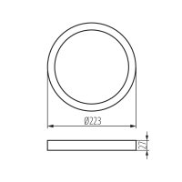 Montážní rámeček SP FRAME N 18W-R 31089 Kanlux starý kód 30385