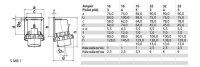 Přívodka přístavná se změnou fáze 32A 5p 400V IP67 6h BALS 2608