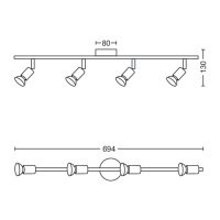 Limbali bar/tube bílá 4x50W 230V PHILIPS 871951446519000