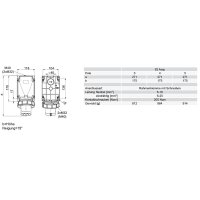 přívodka nástěnná 3P, 63A/230V, 6h, IP67, POWER TWIST PCE 533-6