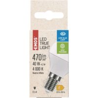 LED žárovka True Light Mini Globe E14 4,2W (40W) 470 lm neutrální bílá