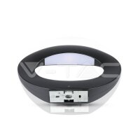 10W LED Wall Light Black Body 4000K,  VT