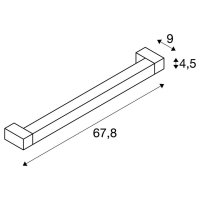 LONG GRILL, NÁSTĚNNÁ a stropní svítidla, LED, 3000K, bílá    SLV 1001019