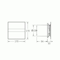 Ventilátor e120 GTH CATA 00901200