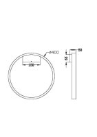 Nástěnné svítidlo Rim 3000K 25W MOD058WL-L25B3K MAYTONI