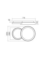 Stropní svítidlo COMBI PL LED 50W CCT WH REDO 01-3370