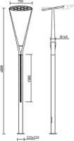 XVEGA URBAN LIGHTING FITTING 1x22,5W + 2