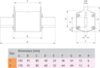 Nožová pojistka NH3 aM 200A/1000V ETI 004186434