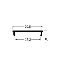 AL profil krycí pro FKU75, 78 FIX16, 1m, bílý FK TECHNICS 4739581