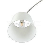 LED Floor Lamp E27 Ivory Lamp Shade ,VT-