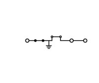 2202-1707 3-conductor ground terminal bl