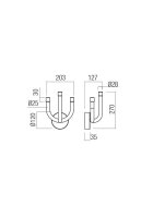 Nástěnné svítidlo LUXOR AP LED 12W 3000K L200 WH REDO 01-3344