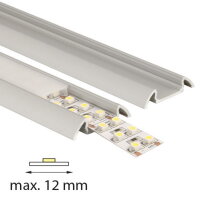 Přisazený hliníkový profil PX 30x7 mm čirý difuzoru 3m MCLED ML-761.017.02.3