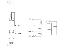 Potenciálové napájení DC 24V Držáky pojistek tmavě šedá WAGO 750-601/040-000