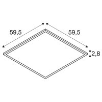 PANEL C, 600 34 W 830/840 UGR SLV 1008597