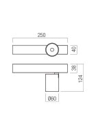 Nástěnné a stroní svítidlo TAKTO AP/PL LED 11.5W 2700K BMK/FN TRIAC REDO 01-4197