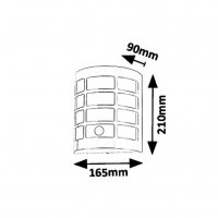 Sevilla E27 11W IP44 saténový chrom RABALUX 8800