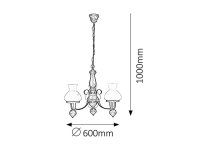 Petronel E27 3x 60W IP20 matná černá RABALUX 7078