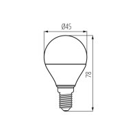 Světelný zdroj LED IQ-LED L G45 4,2W-WW KANLUX 33760