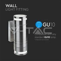 Wall Glass Fitting GU10 Steel Body 2 Way