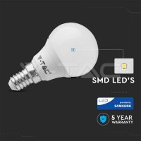 LED žárovka V-TAC 7W E14 P45 Plastic 4000K, VT-270