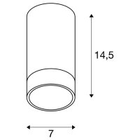 ASTINA QPAR51, Indoor, stropní svítidlo, bílé    SLV 1002934