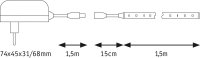 SimpLED Strip sada 1,5m 5W teplá bílá s krytím PAULMANN 78953