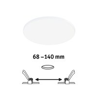 VariFit LED vestavné svítidlo Veluna Edge IP44 kruhové 160mm 4000K bílá 79934