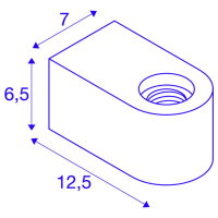 FITU CUBE WL, vnitřní nástěnné přisazené svítidlo E27 černé    SLV 1004738