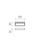 Nástěnné svítidlo EVEN AP M LED SMD 6W IP54 MW 3000K REDO 9152