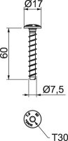 OBO MMS+ MS 7.5x60 Protipožární šroubová kotva 7,5x60 Ocel zinkováno