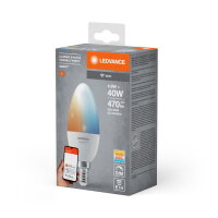 Světelný zdroj OSRAM SMART+ WiFi Candle Tunable White 230V TW FR E14 SINGLE PACK