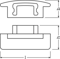 LEDVANCE Flat Profiles for LED Strips -PF03/EC