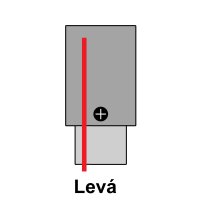 Koncovka Z3F vestavná s přívodem bílá levá T-LED 105677