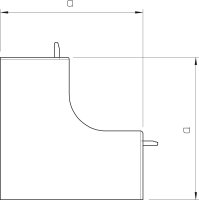 OBO WDK HI60150RW Kryt vnitřního rohu pro kanál WDK 60x150mm čistě bílá