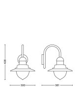 Nástěnné svítidlo Raindrop černá 1x60W 230V PHILIPS 0165230PN