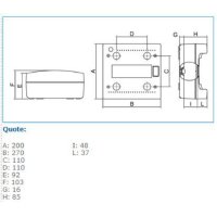 IP40 STD 08 GRI 04002 rozváděčová skříň IP 40 STANDARD IBOCO 04002