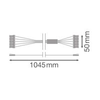 Tenké svítidlo LEDVANCE DAMP PROOF ACCESSORIES 1200 TH-KIT 5x2.5